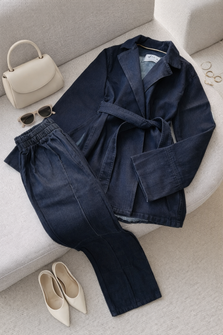 طقم جينز زبط