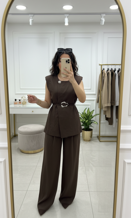 طقم فزت وبنطلون 8866