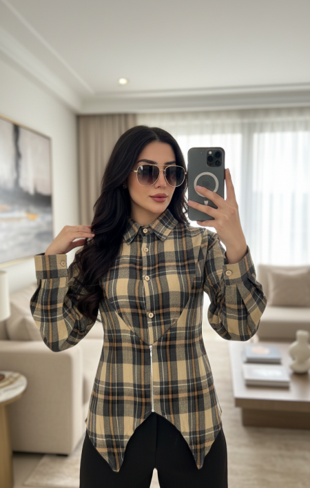 قميص كاروهات 30085