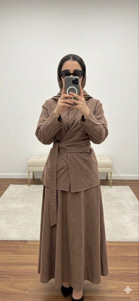 طقم تنورة 9022