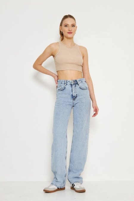 جينز عريض فاتح6226