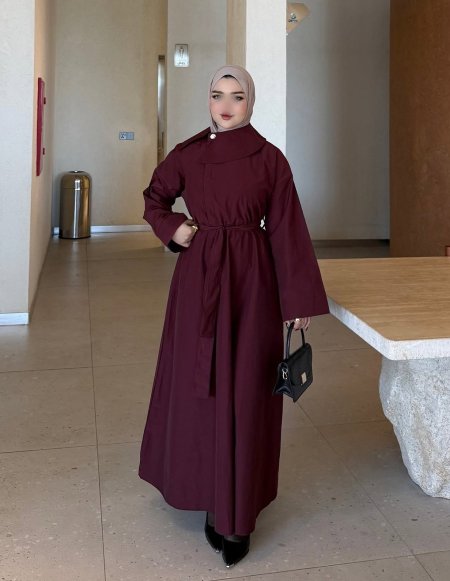 فستان مع ربطة