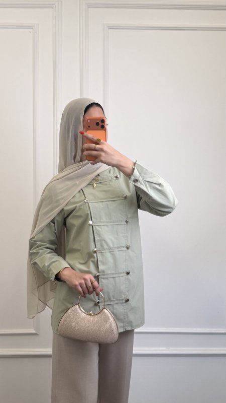 قميص زرار دهبيه 46060