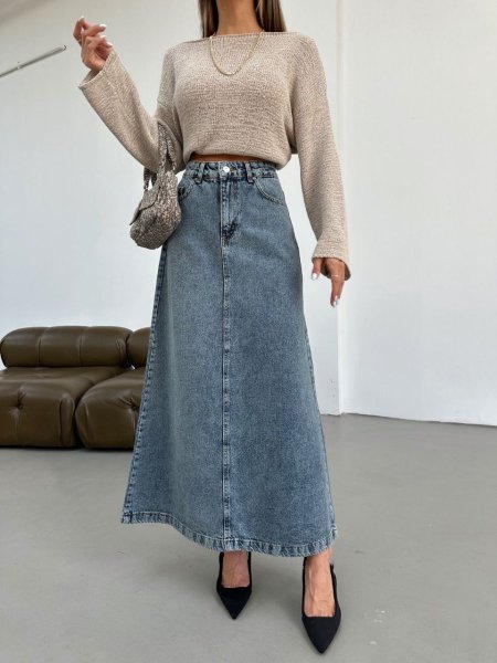 تنورة جينز 3039