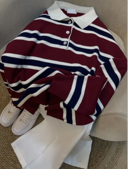 بلوز مخطط قبة 2604