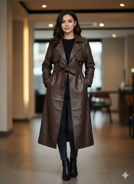 جكيت جلد طويل 813