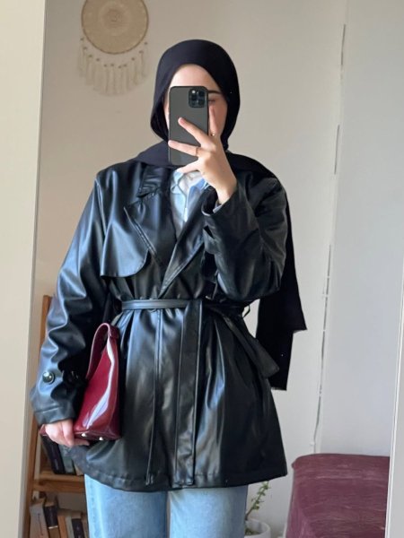 جكيت جلد وسط 518