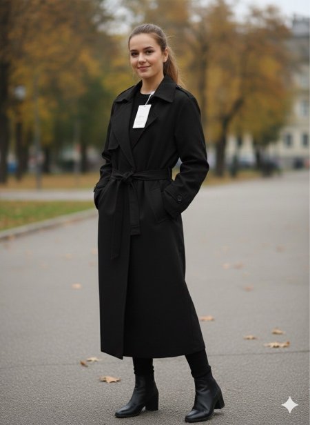 ترانشكوت طويل مبطن 701312